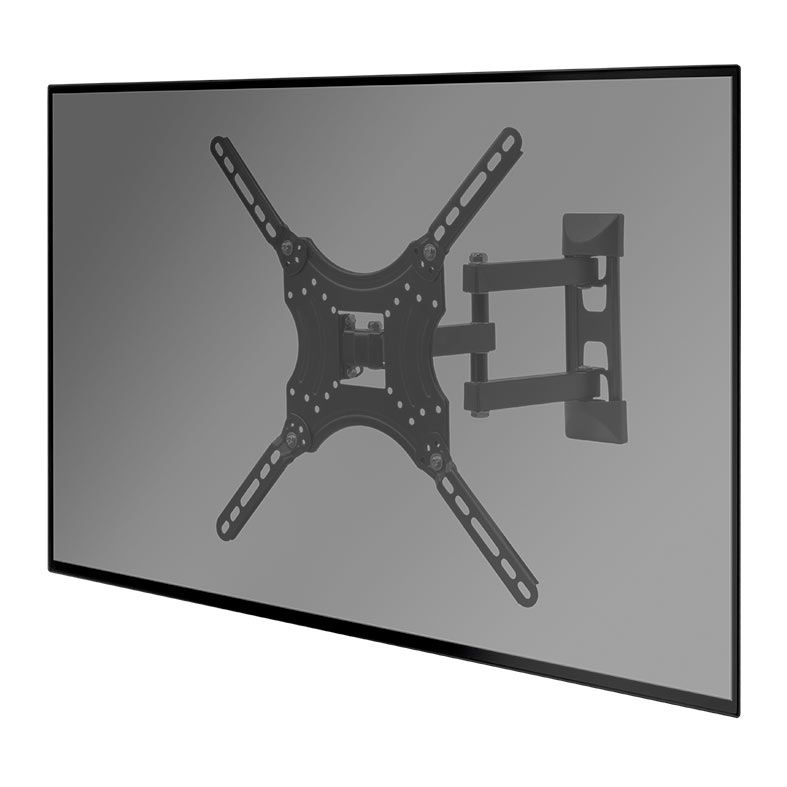 Suporte Articulado Para TV Zinnia Rubra T100, 14 Pol. a 65 Pol., Preto, ZNO-RBRAT-BL01