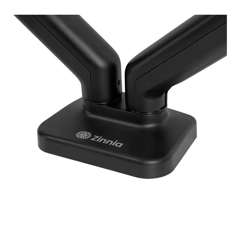 Suporte Articulado Com Pistao a Gas Para Dois Monitores Zinnia Nimbo 200N, 17 Pol. a 32 Pol., Preto, ZNO-ZBO200N-BK01