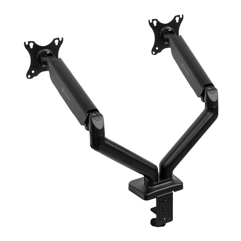 Suporte Articulado Com Pistao a Gas Para Dois Monitores Zinnia Nimbo 200N, 17 Pol. a 32 Pol., Preto, ZNO-ZBO200N-BK01