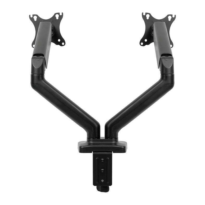 Suporte Articulado Com Pistao a Gas Para Dois Monitores Zinnia Nimbo 200N, 17 Pol. a 32 Pol., Preto, ZNO-ZBO200N-BK01