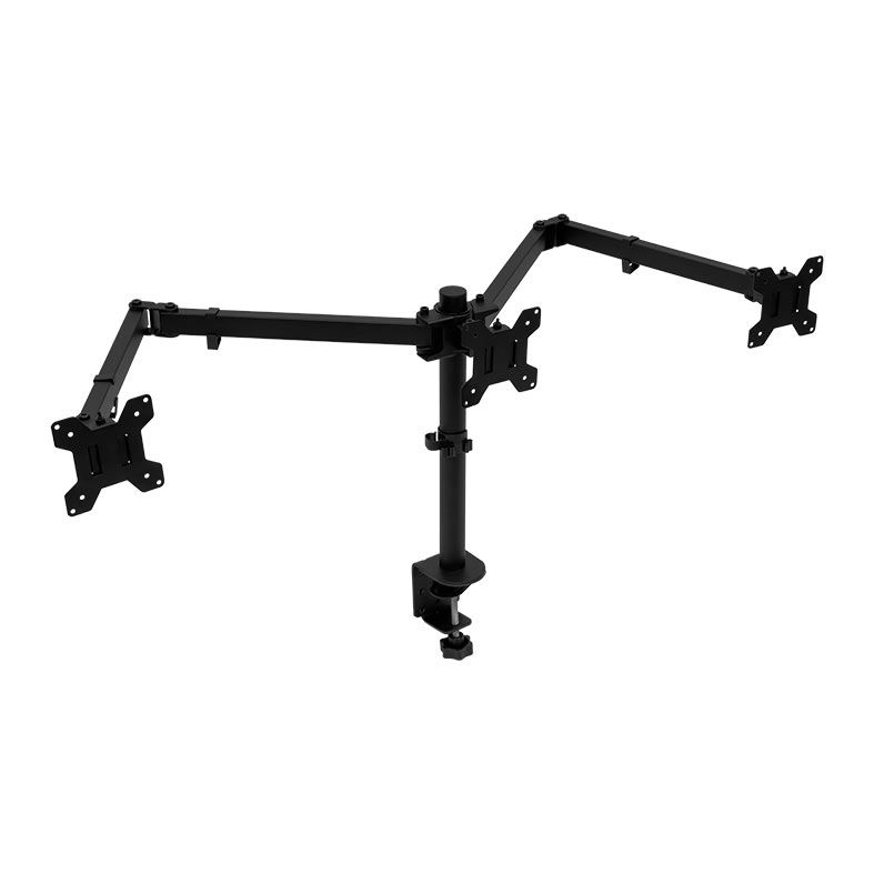 Suporte Articulado Para 3 Monitores Zinnia Nimbo 300, 10 Pol. A 32 Pol., Preto, ZNO-ZBO300-BK01