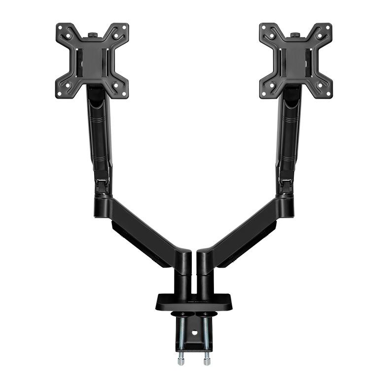 Suporte Articulado Para Dois Monitores Zinnia Nimbo 210, 13 Pol. a 32 Pol., Preto, ZNO-ZNNBO210-BK01