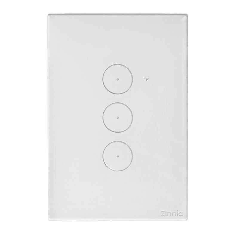 Interruptor Smart Zinnia, 3 Botoes, 10A, 50/60Hz, Branco, ZNS-I3B-WH01 ...