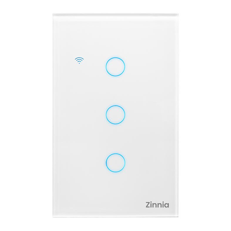 Interruptor Smart Zinnia, 3 Botoes, 10A, 50/60Hz, Branco, ZNS-I3B-WH01 ...