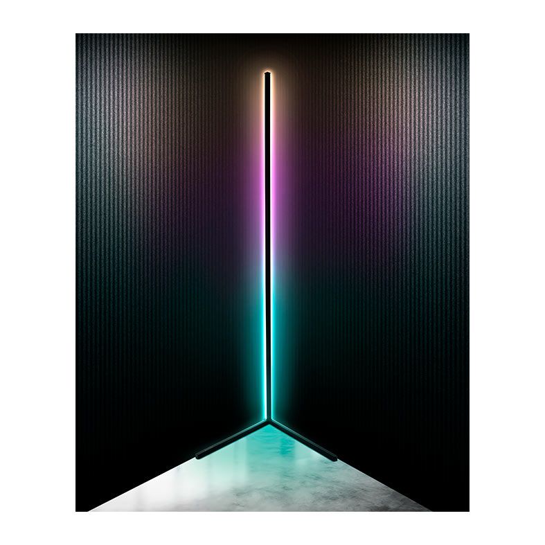 Luminaria Zinnia Cintila, RGB, Preta, ZNS-ZCTLA-BL01