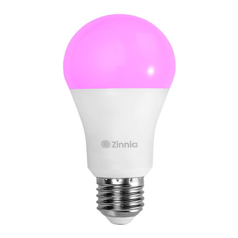 Lampada Inteligente Zinnia Crux CR100, 10W, Wi-Fi, RGB, Branca, ZNS-ZNCR10W-RGBC01
