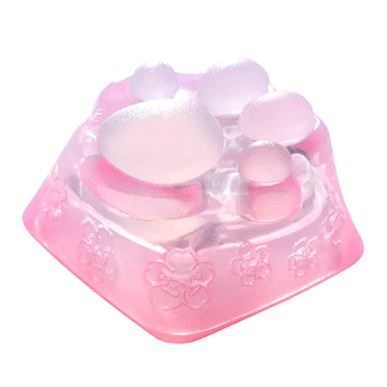 Keycap Gamer Zomoplus Kitty Paw Sakura , ABS e Silicone, ZOMO-SAKURA