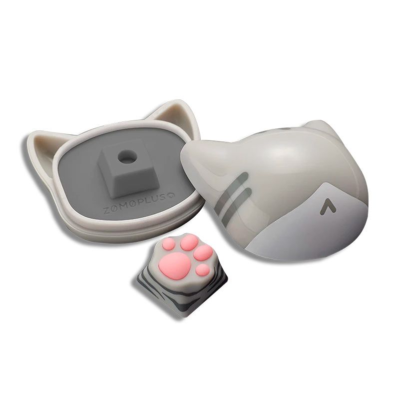 Keycap Gamer Zomoplus Kitty Paw American Short Hair, ABS e Silicone, ZOMO-SHORTHAIR