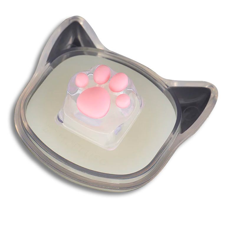 Keycap Gamer Zomoplus Kitty Paw Transparent, ABS e Silicone, ZOMO-TRANSPARENT