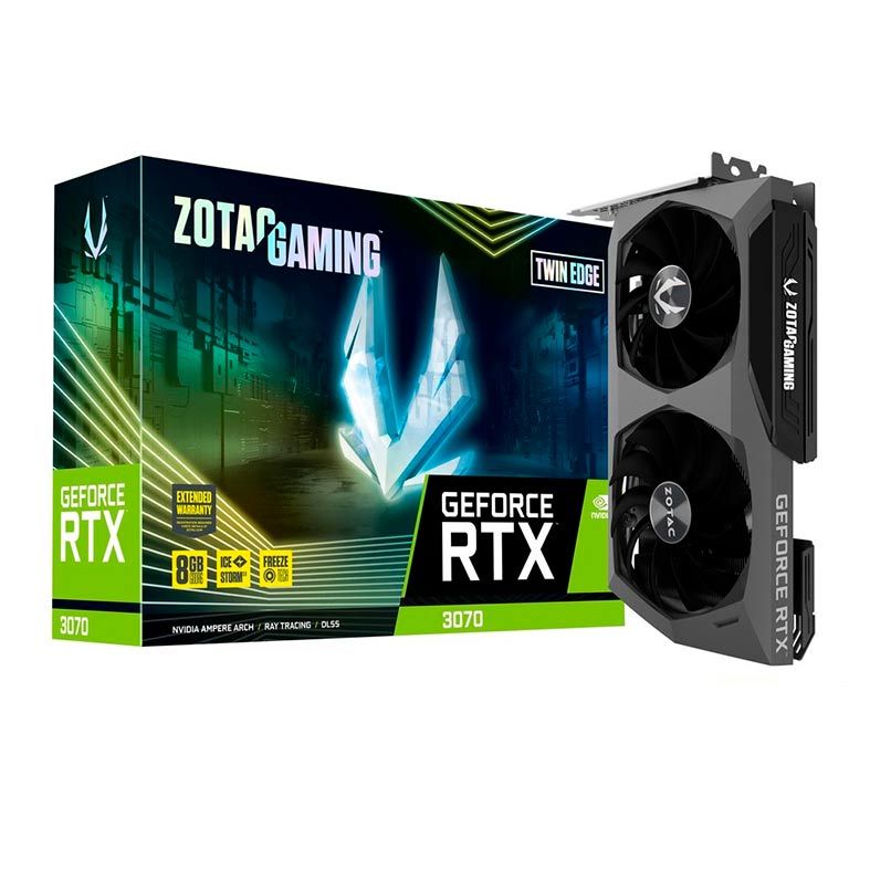 Placa de Video Zotac GeForce RTX 3070 Twin Edge 8GB GDDR6 256-bit, ZT-A30700E-10P