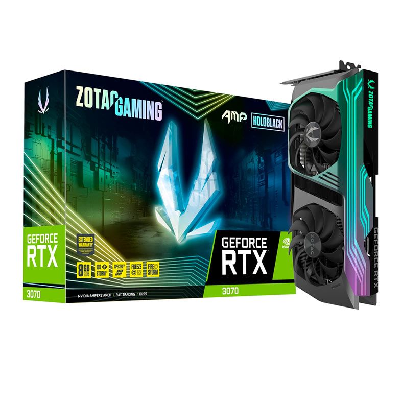 Placa de Video Zotac GeForce RTX 3070 AMP Holo LHR, 8GB, GDDR6, 256-Bit, ZT-A30700F-10PLHR