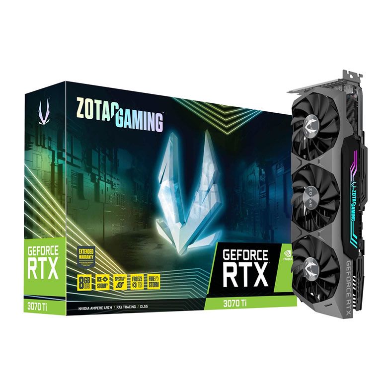 Placa de Video Zotac GeForce RTX 3070 Ti, 8GB, GDDR6X, 256-bit, ZT-A30710Q-10P
