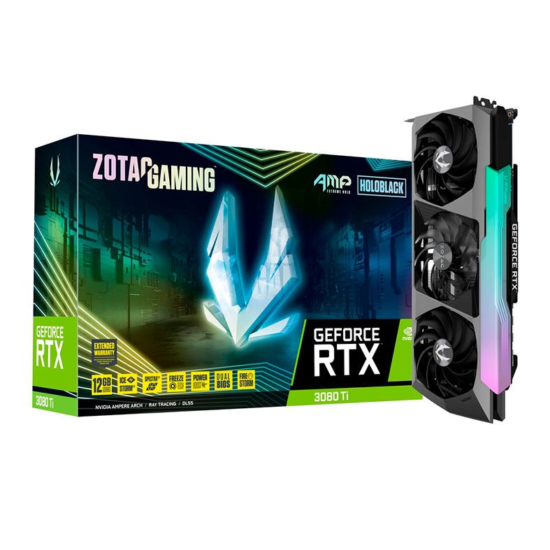 Placa de Video Zotac GeForce RTX 3080 Ti AMP Extreme Holo, 12GB, GDDR6X, 384-bit, ZT-A30810B-10P