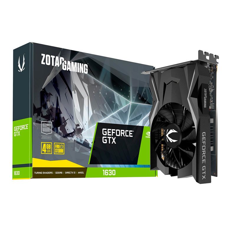 Placa de Video Zotac GeForce GTX 1630, 4GB, GDDR6, 64-bit, ZT-T16300F-10L