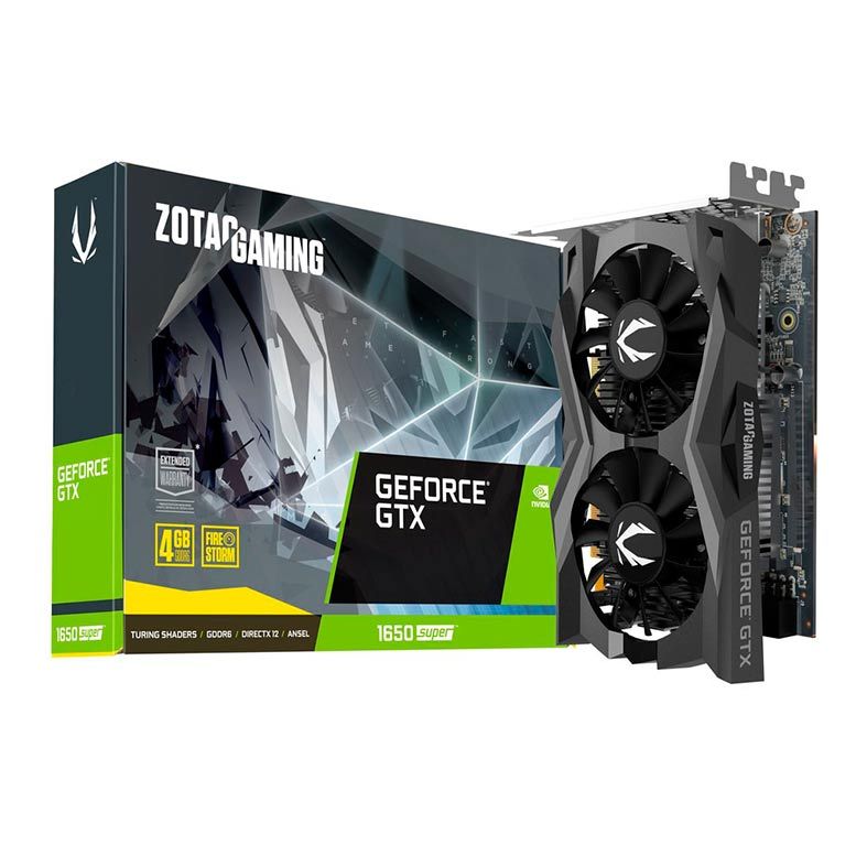 Placa de Video Zotac GeForce GTX 1650 Super Twin Fan 4GB GDDR6 128-bit, ZT-T16510F-10L