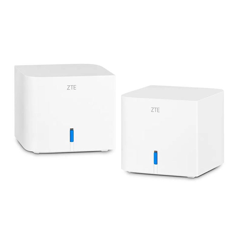 Conjunto Roteador Multi EasyMesh Gigabit ZTE AC1200, Branco, ZT196-2