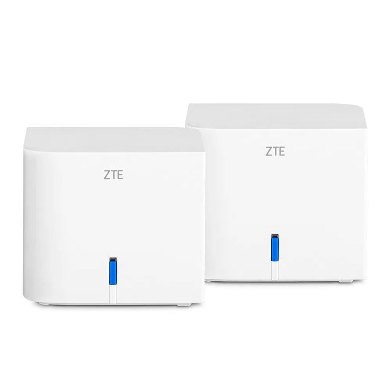 Conjunto Roteador Multi EasyMesh Gigabit ZTE AC1200, Branco, ZT196-2
