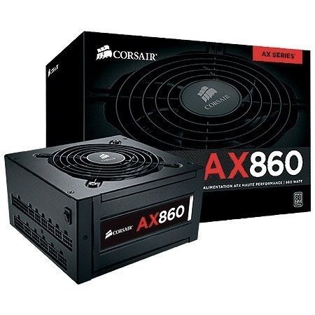 Fonte Corsair AX860 Series 860W, 80 Plus Platinum Full Modular, CP-9020044-NA - BOX