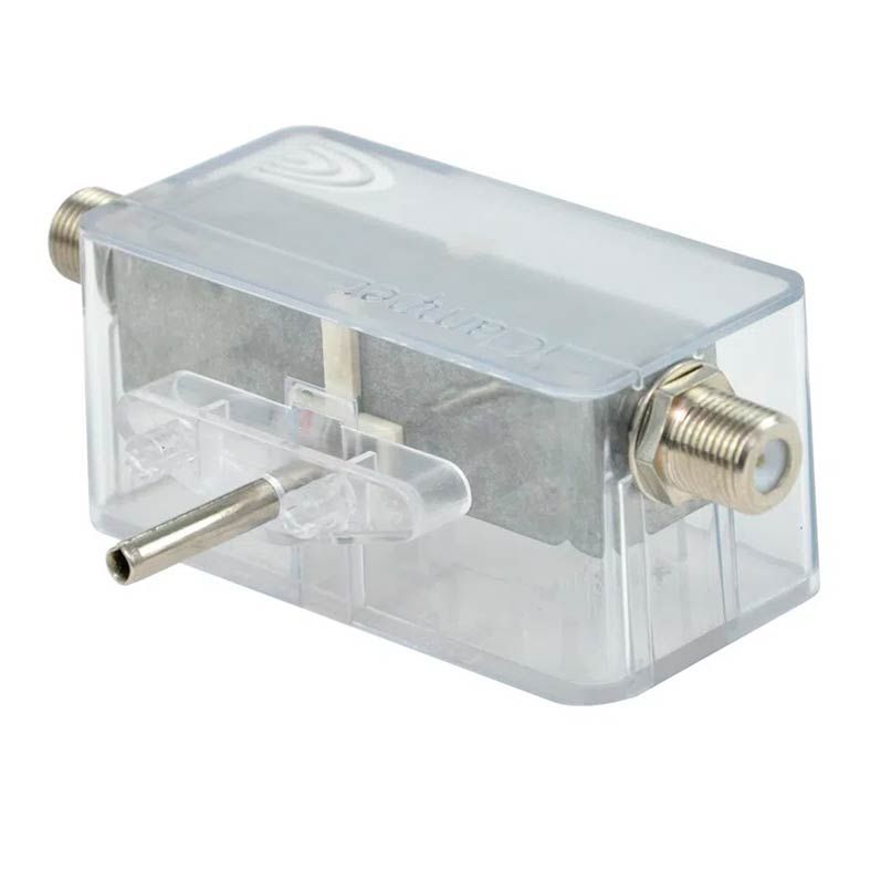Protetor Eletrico DPS Clamper iClamper Cabo Proteção Coaxial Transparente, 010646