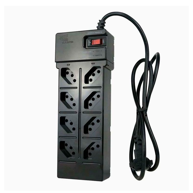 Filtro de linha DPS Clamper Energia 8 Preto, 013000