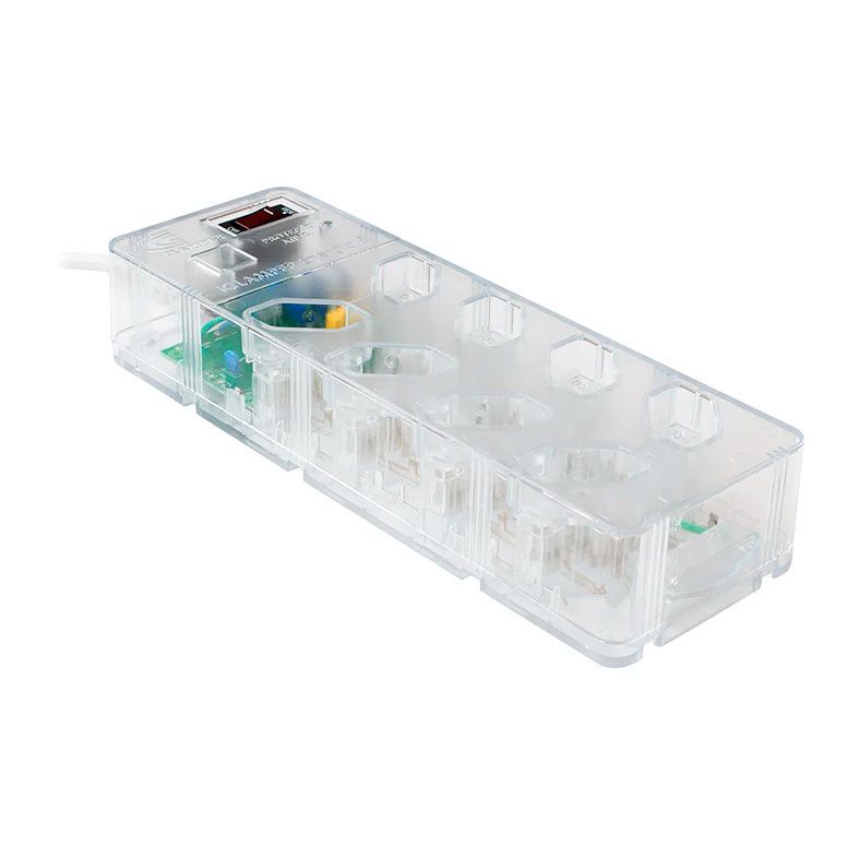 Filtro de linha DPS Clamper Energia 8 Transparente, 013001