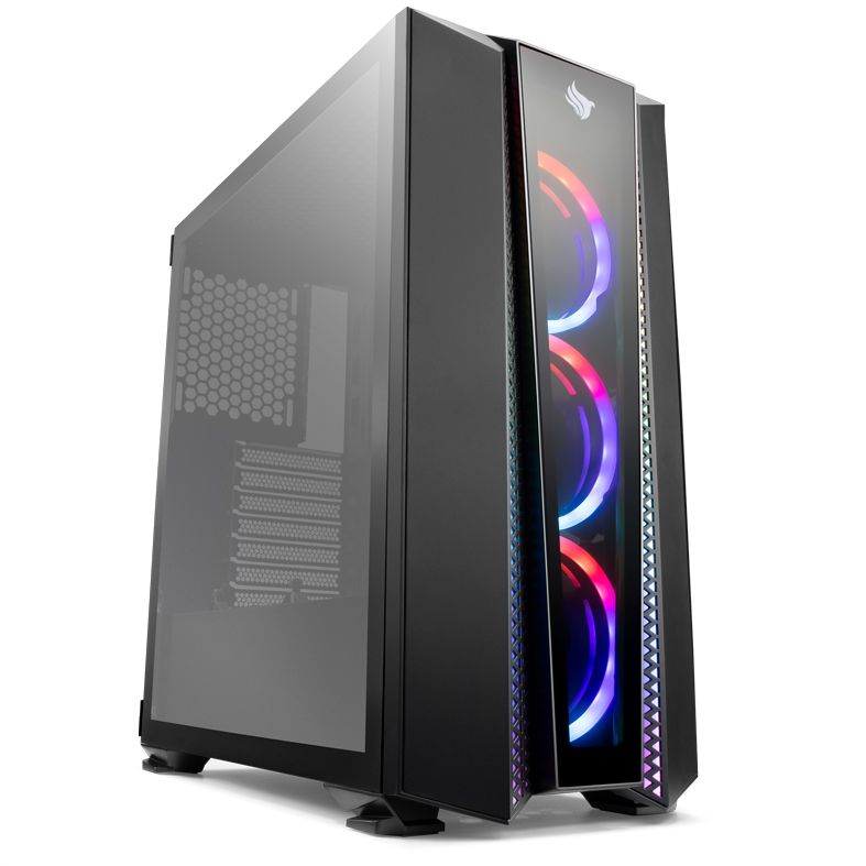Gabinete Gamer Pichau Frillback X RGB Lateral Vidro, PGF-X01