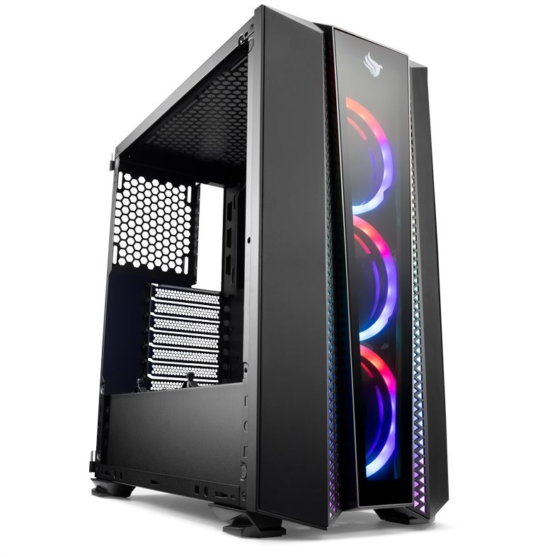 Gabinete Gamer Pichau Frillback X RGB Lateral Vidro, PGF-X01
