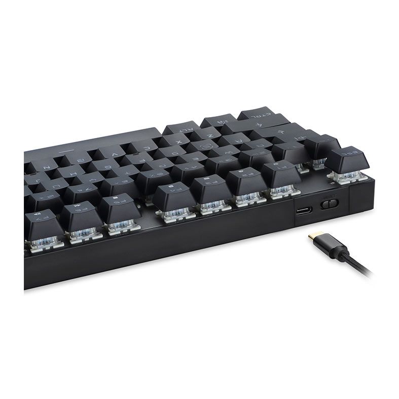 Teclado Mecanico Motospeed GK89, Led Azul, Wireless, Switch Azul, Preto, 1-KG-GK89-BK-BL-WW