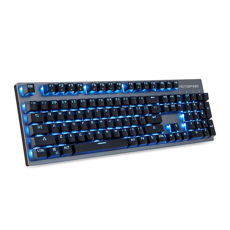 Teclado Mecanico Motospeed GK89, Led Azul, Wireless, Switch Azul, Preto, 1-KG-GK89-BK-BL-WW