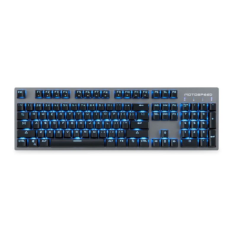 Teclado Mecanico Motospeed GK89, Led Azul, Wireless, Switch Azul, Preto, 1-KG-GK89-BK-BL-WW