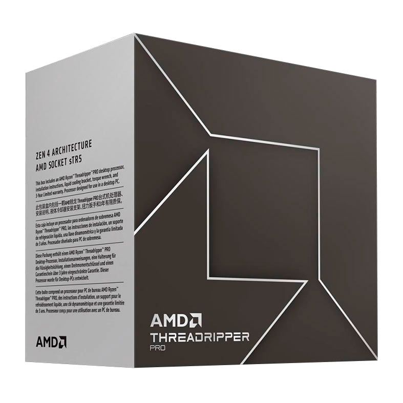 Processador AMD Ryzen Threadripper PRO 7985WX, 64-Core, 128-Threads, 3.2GHz (5.1GHz Turbo), Cache 320MB, sTR5, 100-100000454WOF