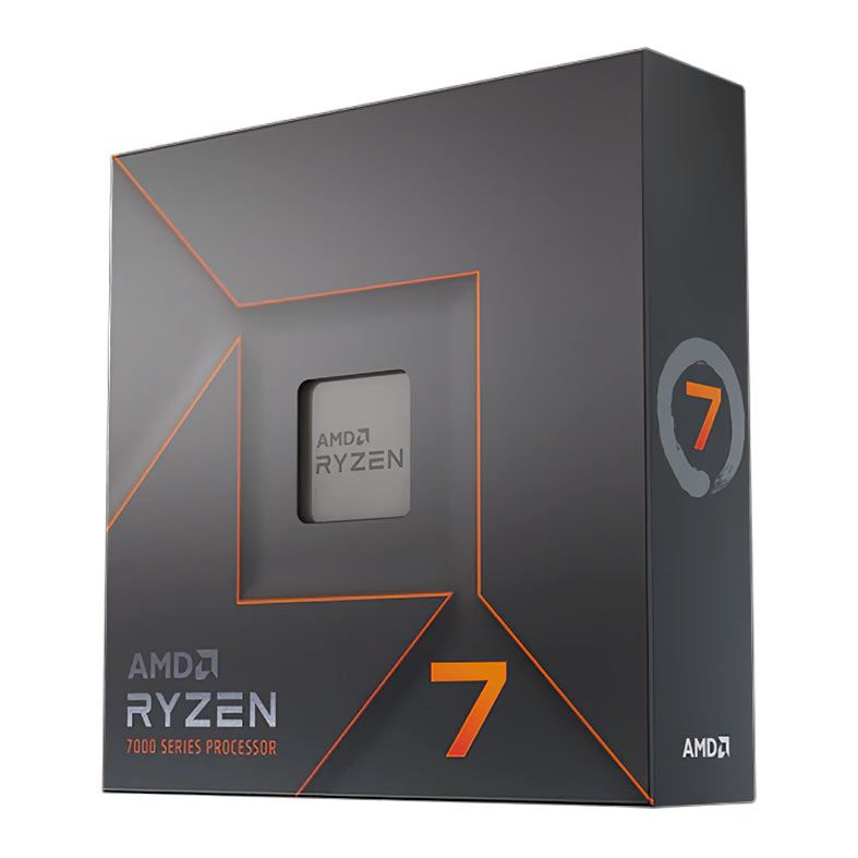 Processador AMD Ryzen 7 7700X, 8-Core, 16-Threads, 4.5GHz (5.4GHz Turbo), Cache 40MB, AM5, 100-100000591WOF-BR