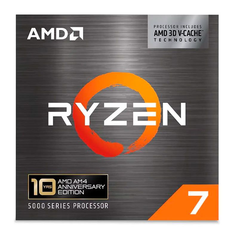 Processador AMD Ryzen 7 5800X3D, 8-Core, 16-Threads, 3.4GHz (4.5
