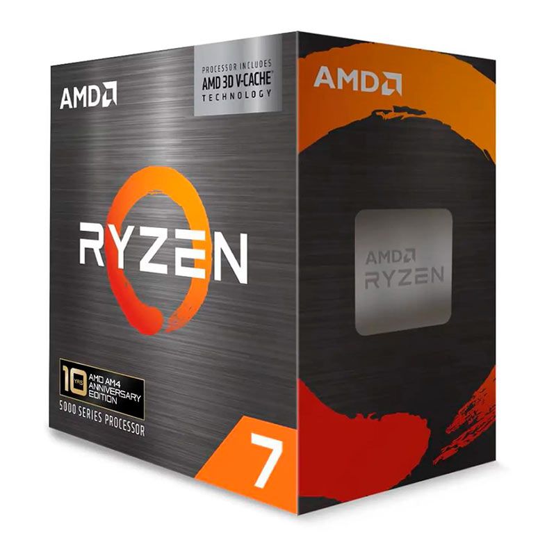 【美品】AMD Ryzen7 5800X3D Processador AMD Ryzen 7 5800X3D, 8-Core, 16-Threads, 3.4GHz (4.5
