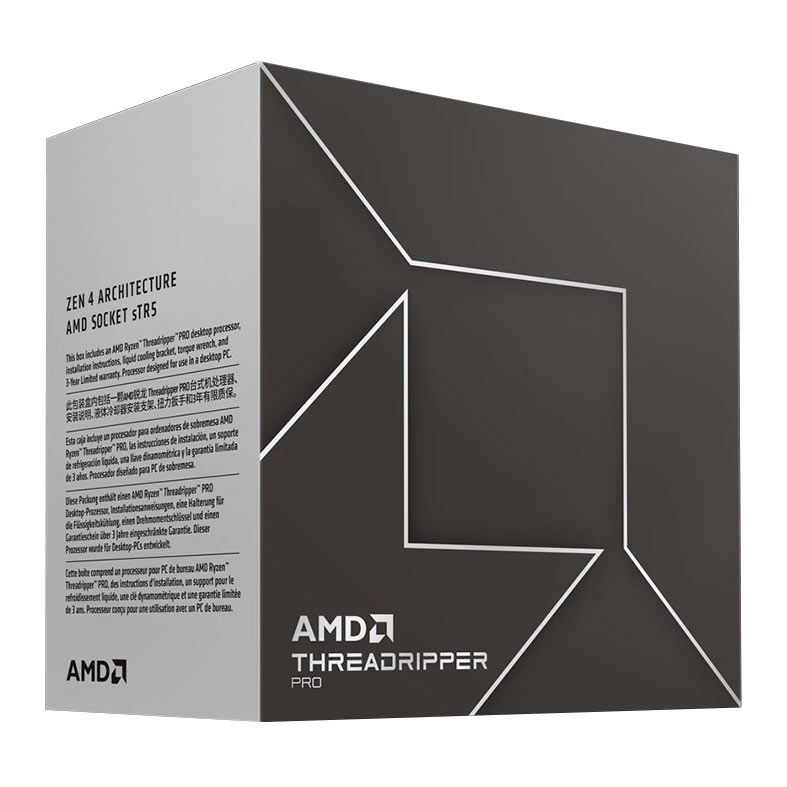 Processador AMD Ryzen Threadripper PRO 7965WX, 24-Core, 48-Threads, 4.2GHz (5.3GHz Turbo), Cache 152MB, sTR5, 100-100000885WOF