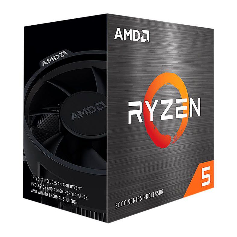 Processador AMD Ryzen 5 5600, 6-Core, 12-Threads, 3.5GHz (4.4GHz Turbo), Cache 35MB, AM4, 100-100000927BOX-BR
