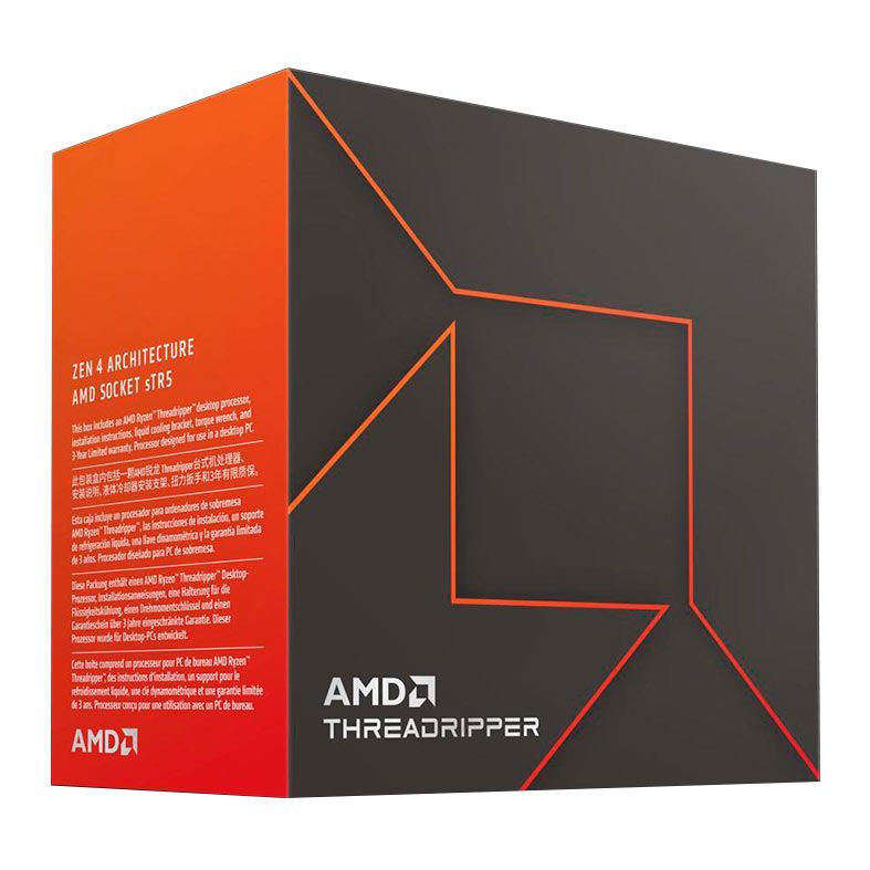 Processador AMD Ryzen Threadripper 7970X, 32-Core, 64-Threads, 4.0GHz (5.3GHz Turbo), Cache 160MB, sTR5, 100-100001351WOF