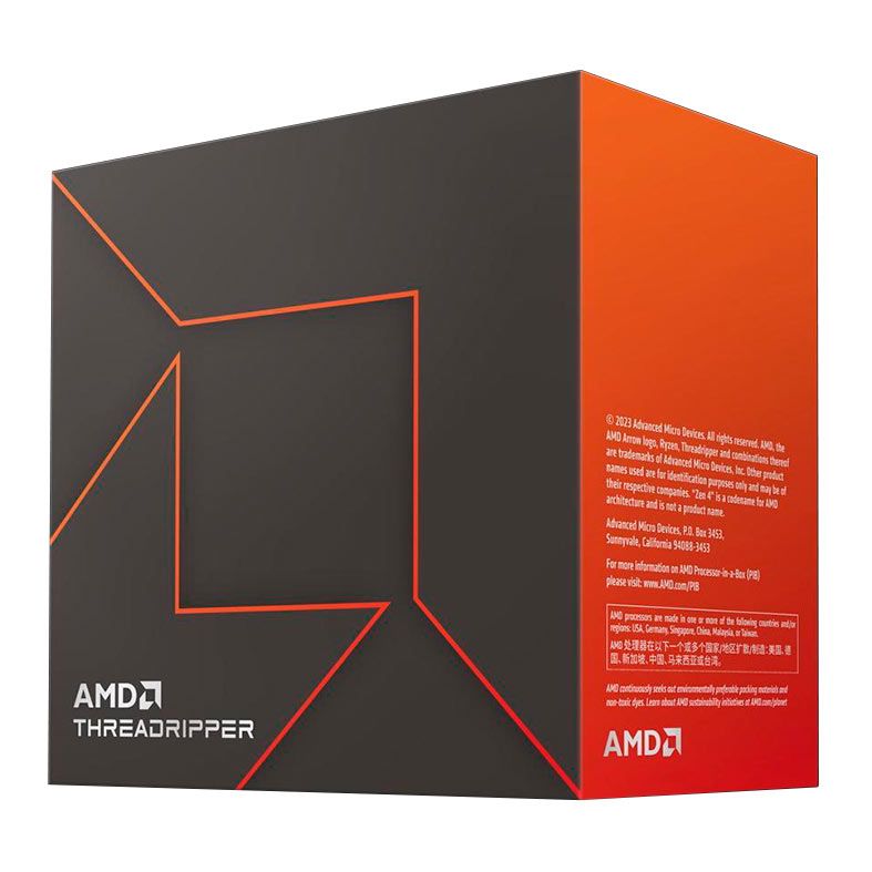 Processador AMD Ryzen Threadripper 7970X, 32-Core, 64-Threads, 4.0GHz (5.3GHz Turbo), Cache 160MB, sTR5, 100-100001351WOF