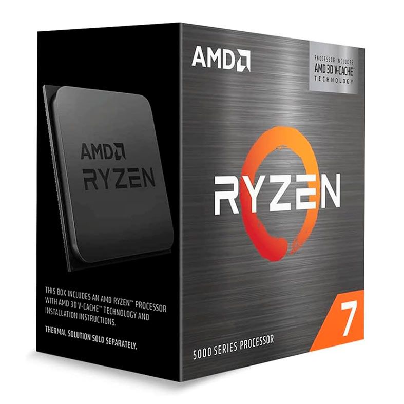Processador AMD Ryzen 7 5700X3D, 8-Core, 16-Threads, 3.0GHz (4.1GHz Turbo), Cache 100MB, AM4, 100-100001503WOF-BR