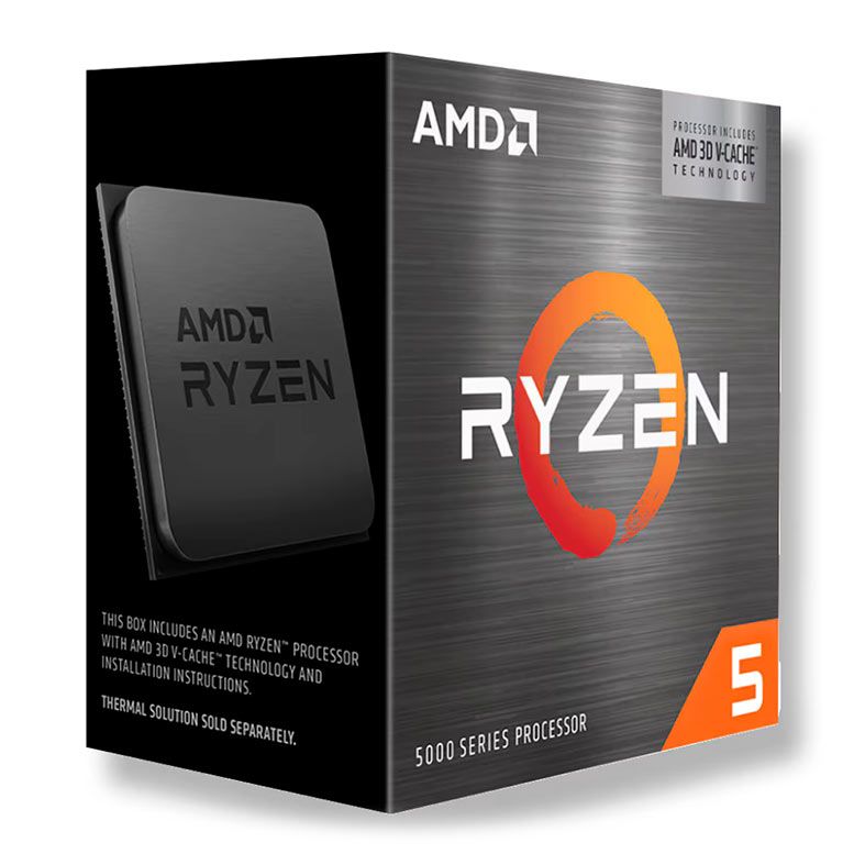 Processador AMD Ryzen 5 5500X3D, 6-Core, 12-Threads, 3GHz (4GHz Turbo), Cache 99MB, AM4, 100-100001504WOF-BR