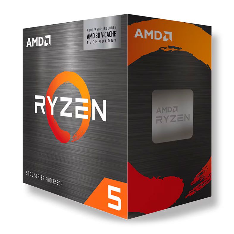Processador AMD Ryzen 5 5500X3D, 6-Core, 12-Threads, 3GHz (4GHz Turbo), Cache 99MB, AM4, 100-100001504WOF-BR