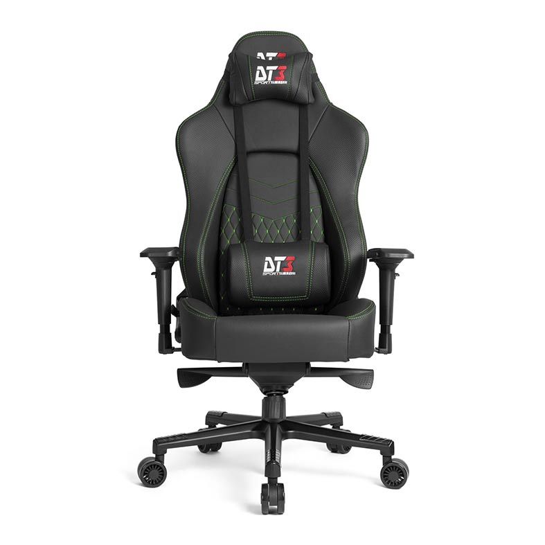 Cadeira Gamer DT3 Prime EVO Preto/Costura Verde, 10673-7