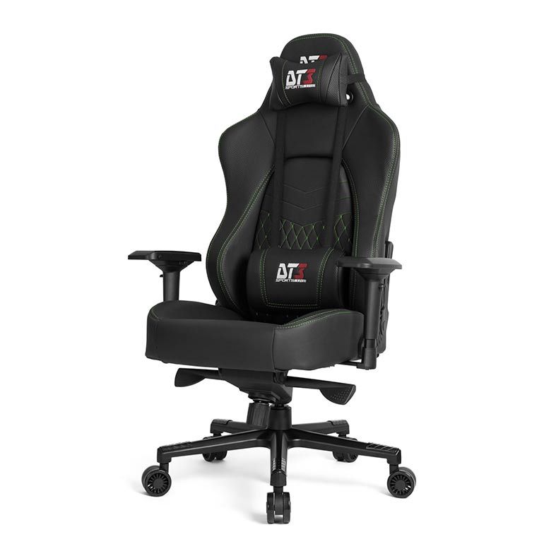 Cadeira Gamer DT3 Prime EVO Preto/Costura Verde, 10673-7