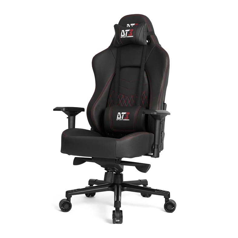 Cadeira Gamer DT3 Prime EVO Preta/Costura Vermelha, 10675-9