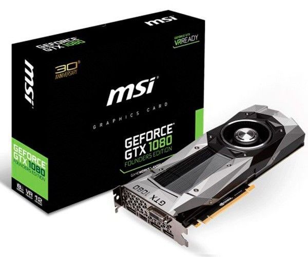 グラフィックボード・グラボ・ビデオカード NVIDIA GTX 1080 8GB Placa de Vídeo MSI Geforce GTX 1080 Founders Edition 8GB GDDR5X