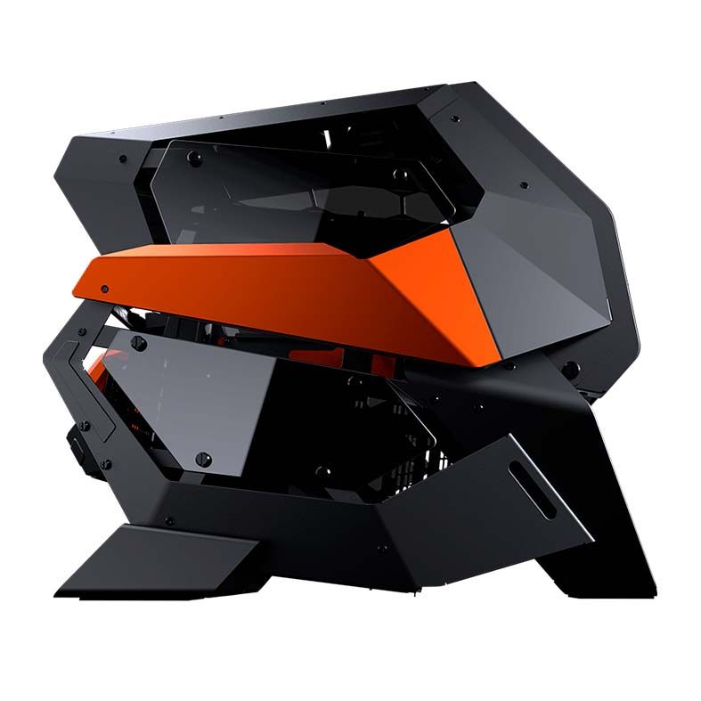 Gabinete Gamer Cougar Conquer 2, RGB, Full-Tower, Com 1 Fan, Preto e Laranja, 109CM10001-03
