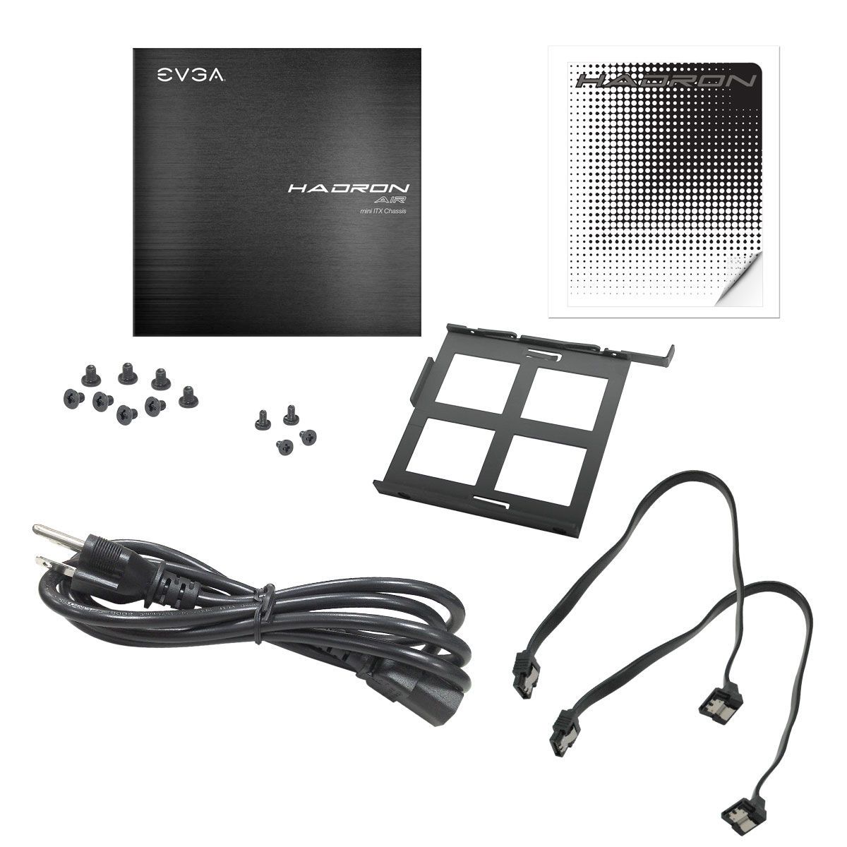 Gabinete EVGA Hadron Air Mini Itx com fonte 500W 80 Plus Gold Integrada 110-MA-1001-K1 - BOX