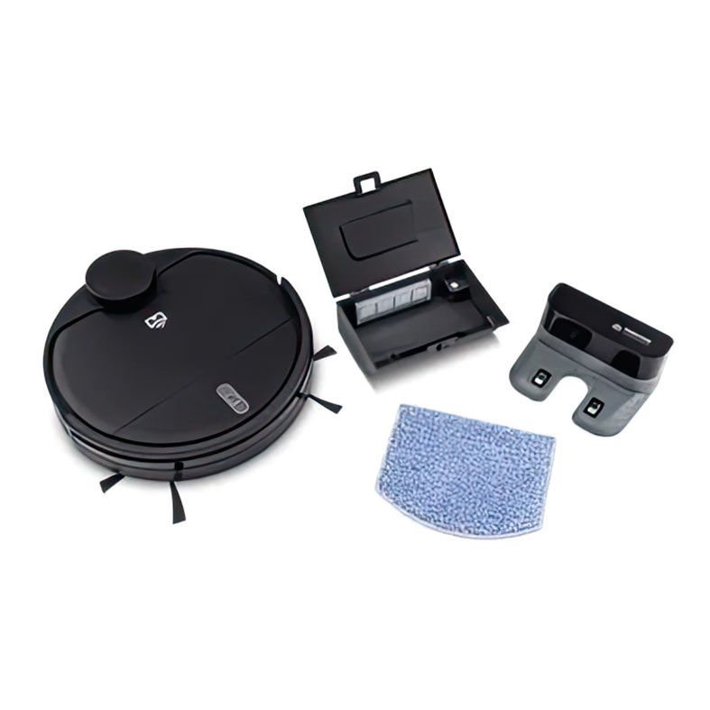 Smart Robo Aspirador de Po Positivo PRA1000, Mapeamento Inteligente, Wi-fi, 3 em 1, Preto, 11188844