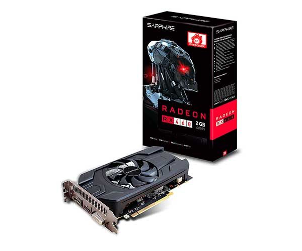 Placa de Video Sapphire Radeon RX 460 2GB GDDR5 OC 128-bit, 11257-10-20G