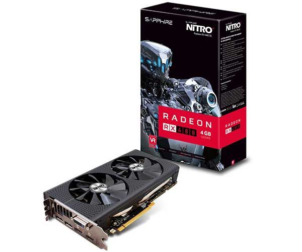 Placa de Video Sapphire Radeon RX 480 4GB GDDR5 Nitro+ OC 256-bit, 11260-02-20G